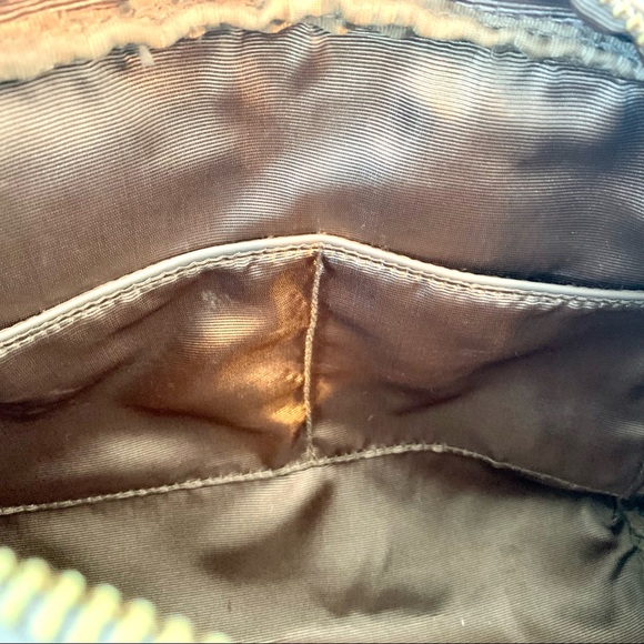 NWOT Cuore & Pelle Taupe Celeste Leather Satchel Bag 2 Handles + Crossbody Strap - Picture 12 of 13